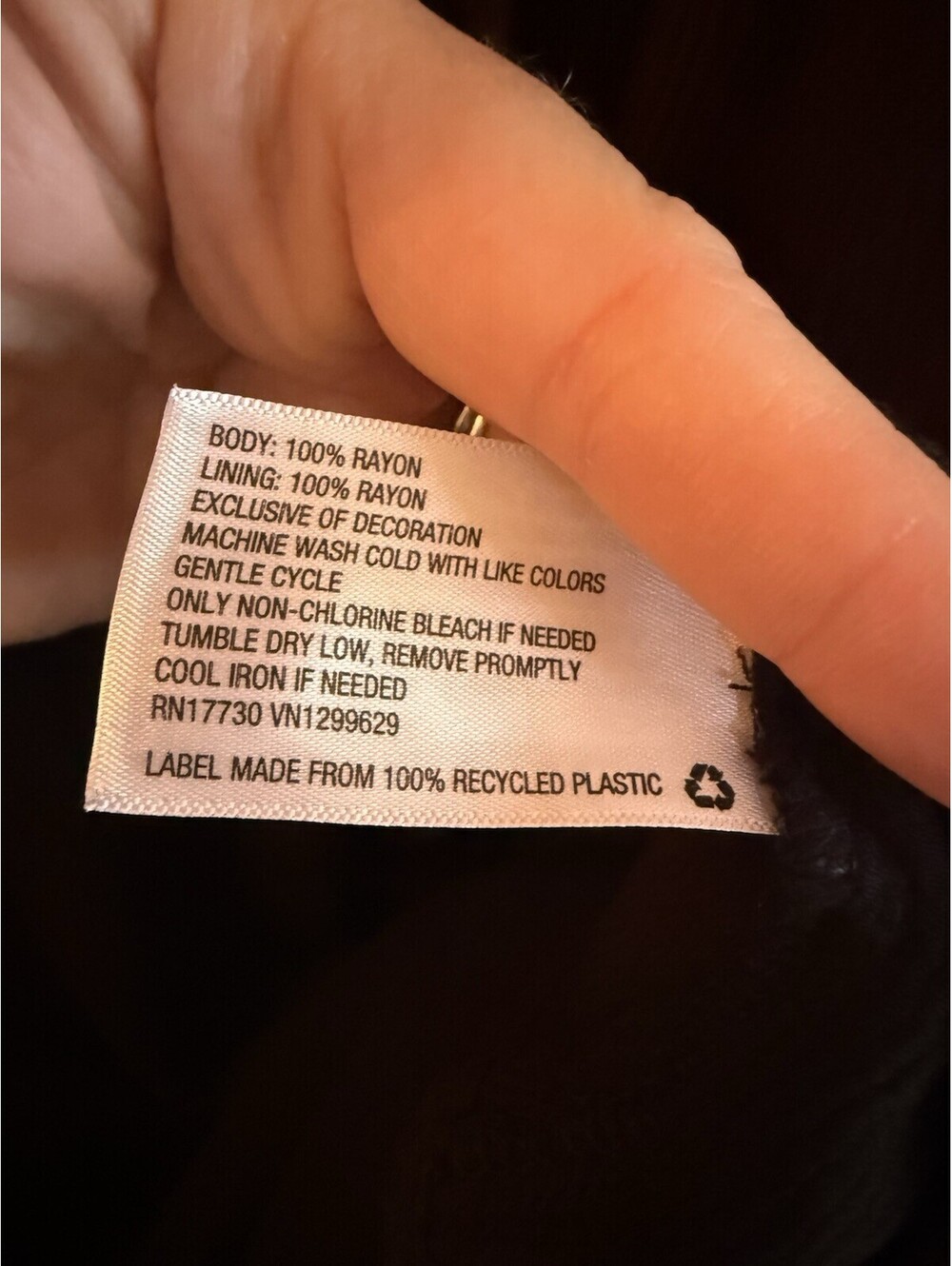 Knox Rose Bohemian Black Dress L - Picture 8 of 9